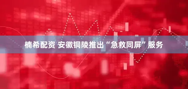 楠希配资 安徽铜陵推出“急救同屏”服务